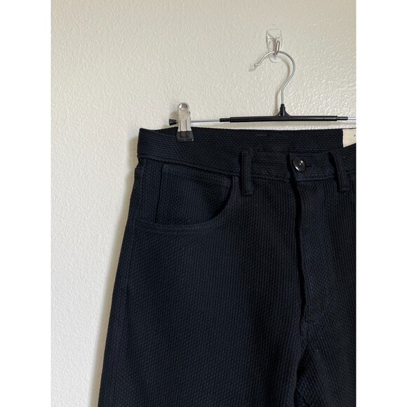 Prospective Flow Everflow K-410 Textured Knit Tapered Trouser in Black Size 28 - Picture 2 of 5